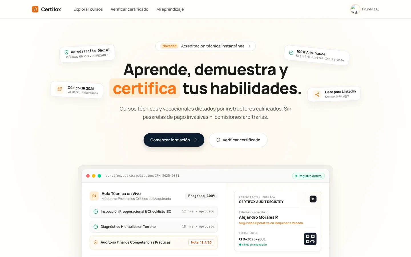 Captura de Certifox